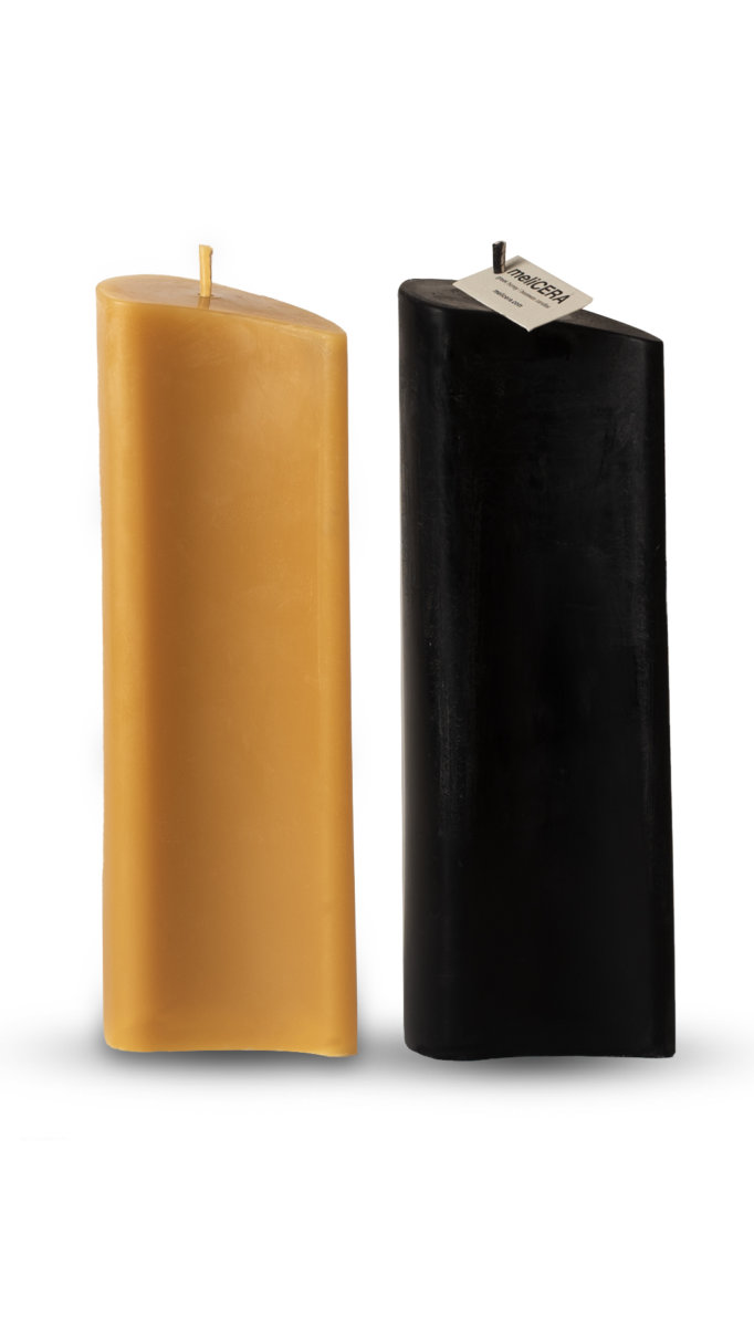 DOUBLE DROP beeswax candles meliCERA